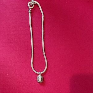 Premier Silver Necklace w/Removable Pendant.